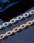 Playboi Carti spiked links necklace cuban link fully iced diamond vvs vlone asap rocky