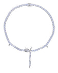 Dragon diamond tennis link choker White Gold shopgld ifandco diamond custom hip hop jewelry jewelers custom hollywood nba