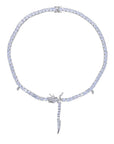 Dragon diamond tennis link choker White Gold shopgld ifandco diamond custom hip hop jewelry jewelers custom hollywood nba