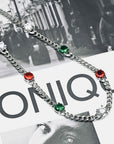 Infinity stone cuban link necklace chain Pharrell jacob & co diamonds necklace grill gemstone rare