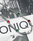 Infinity stone cuban link necklace chain Pharrell jacob & co diamonds necklace grill gemstone rare