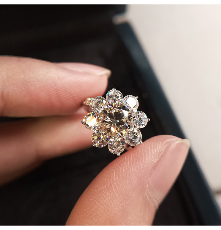 Sunflower by Harry Winston, Large Diamond Ring cheap best price engagement rings wedding