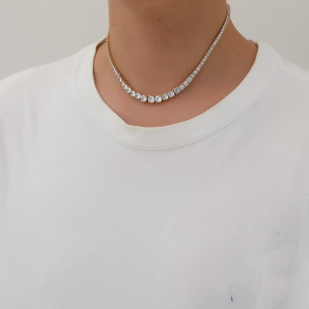 multi size diamond white tennis links necklace choker hip hop jewelry gld shop icebox ifandco gold gods diamond buy celebrity jewelry accessories