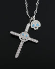EYEFUNNY smiling face pendant necklace chain diamond vvs アイファニー POGGY KIM JONES VIRGIL JBALVIN
