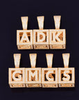 affordable hip hop custom jeweler iced out baby block letter pendant necklace chain shopgld