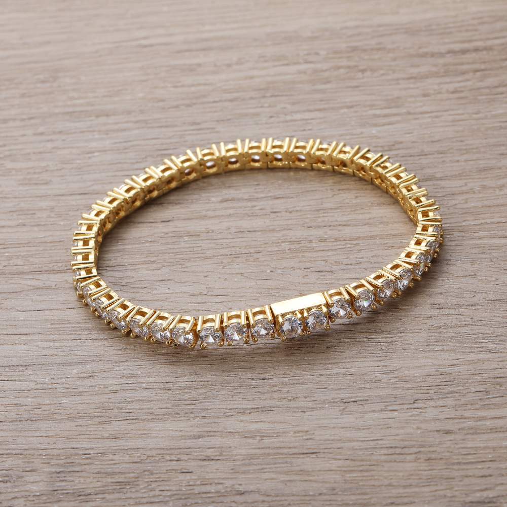 4mm tennis link silver white gold diamond necklace short diamond necklace choker White Gold kylie jenner kardashians fashion nova shein