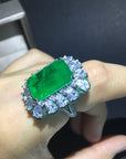 Zambian Emerald Cut Ring engagement rare vvs jeweler diamond tyler the creator playboi carti 