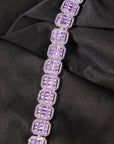halo iced baguette travis chain white gold purple diamond diamond female bling diamond necklace chain bracelet cheapest asap rocky vlone