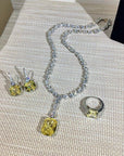 Beyoncé's Tiffany & Co diamond necklace is worth $30 million harpersbazaar.com tiffany yellow diamond necklace beyonce' from The 128-carat yellow diamond was worn by Hepburn during the Breakfast At Tiffany's press tour in 1961, and was seen again on Lady Gaga