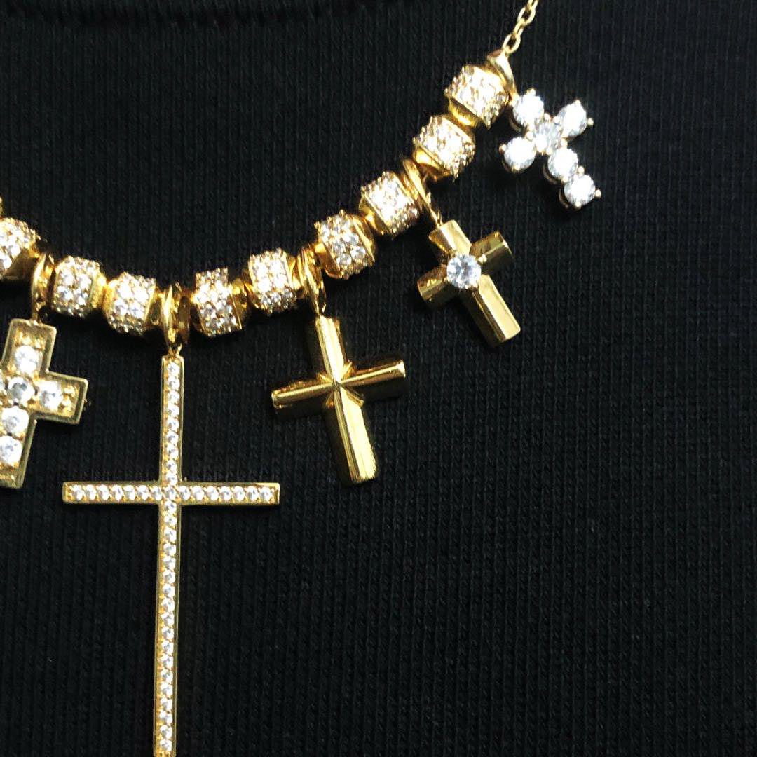 EYEFUNNY smiling face pendant necklace chain diamond vvs アイファニー POGGY KIM JONES VIRGIL JBALVIN
