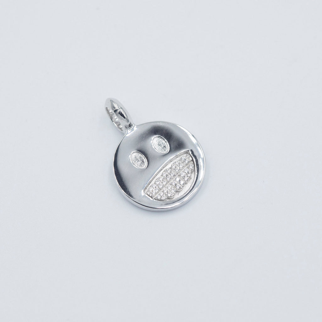 smiley #hiphop #grillz - Smiley Face With Grillz diamond silver charm pendant necklace chain ifandco