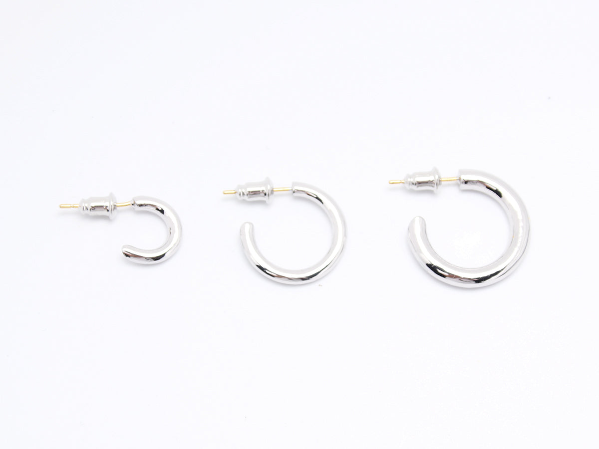 high fashion luxury hoop earrings silver 925 white gold yellow gold coated 18k diamond