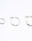 high fashion luxury hoop earrings silver 925 white gold yellow gold coated 18k diamond