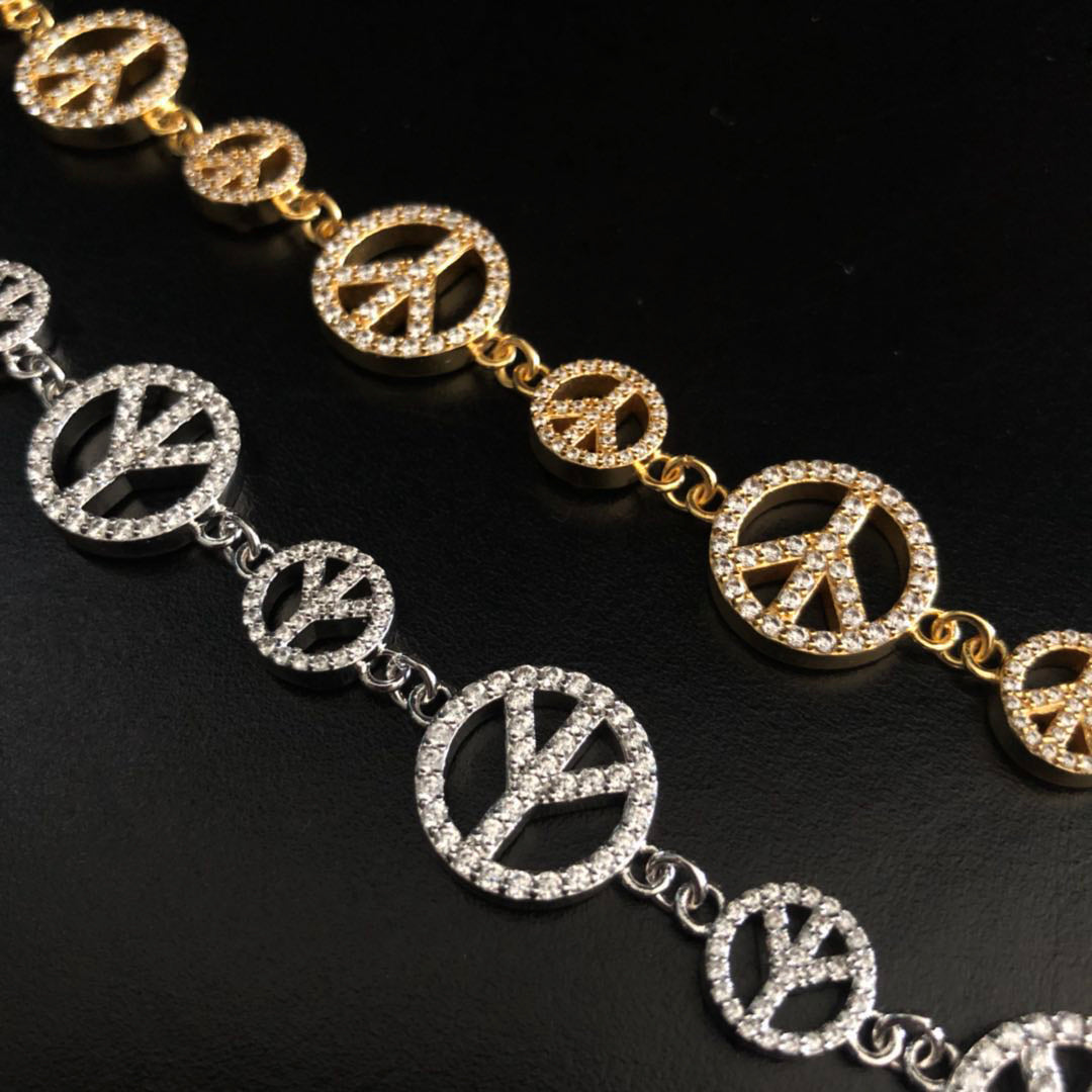 EYEFUNNY アイファニー Diamond safetypin bracelet necklace diamond poggy jbalvin kim jones clot poon