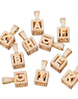 affordable hip hop custom jeweler iced out baby block letter pendant necklace chain shopgld
