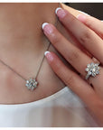 Sunflower by Harry Winston diamond pendant necklace chain vvs engagement ring