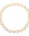 saweetie icy girl doja cat kylie Jenner Fully iced bubble heart interlaced chain necklace choker White Gold