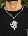 Sonic the Hedgehog Fully Iced diamond Pendant Diamond free necklace chain ifandco