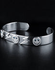 EYEFUNNY smile s wide bangle smiling face bangle bracelet smiley diamond vvs アイファニー POGGY KIM JONES VIRGIL JBALVIN