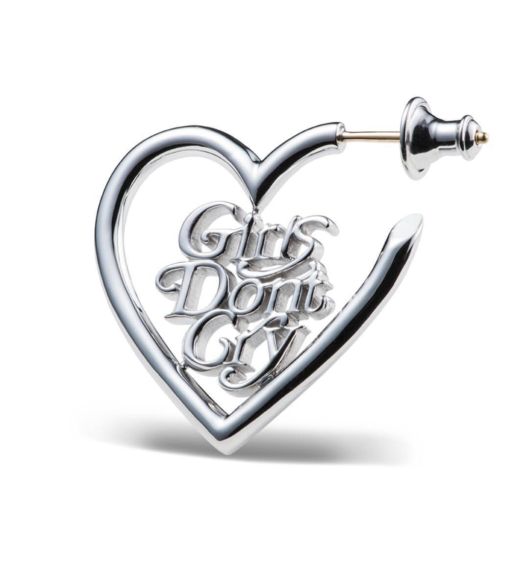 human made girls don't cry nigo bape hoop earrings