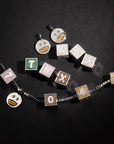 baby block letter custom necklace chain choker jesus is king kanye west rhude virgil off white