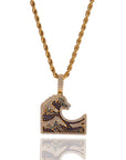 emoji wavey iphone facebook wave pendant necklace chain ifandco custom vvs diamond