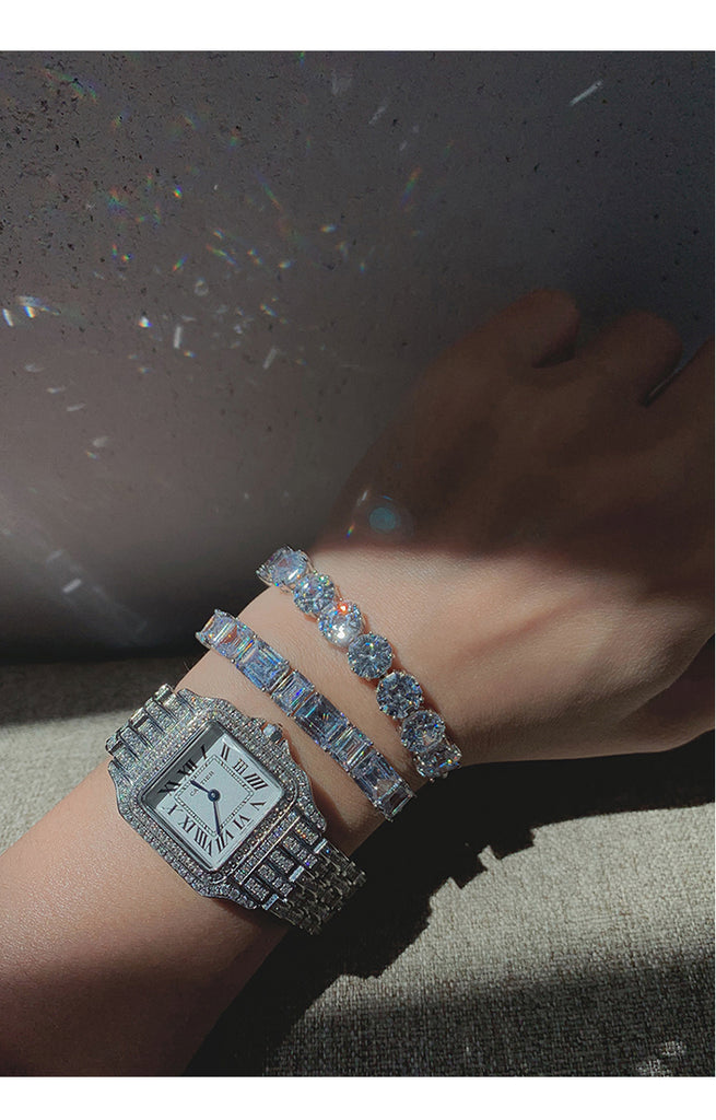 adjustable round vvs lab diamond tennis link bracelet ifandco shopgld