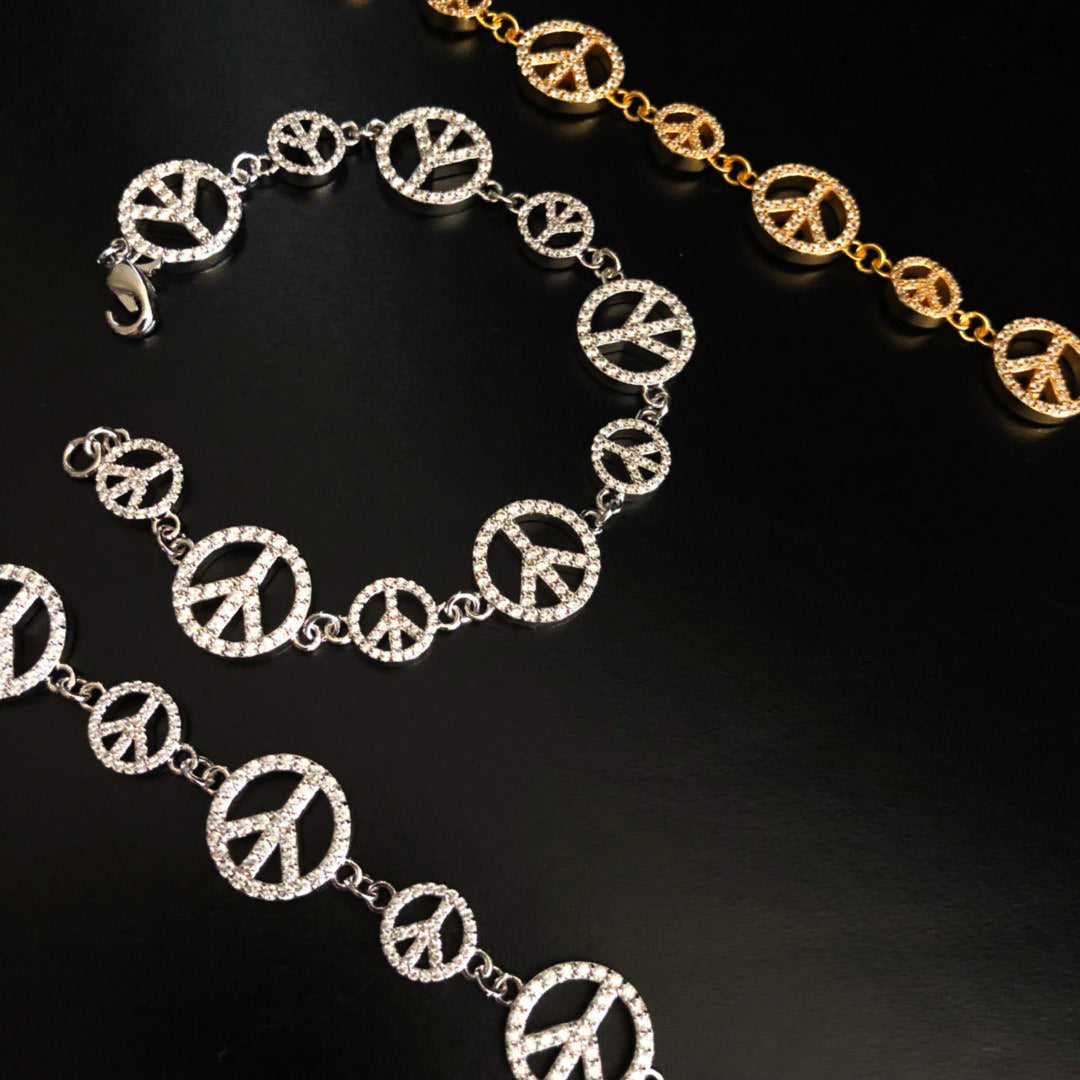 EYEFUNNY アイファニー Diamond safetypin bracelet necklace diamond poggy jbalvin kim jones clot poon