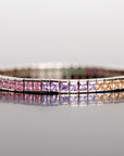 eyefunny princess eternity bracelet EYEFUNNY Ginza Boutique アイファニー 銀座ブティック tennis link Bracelets With Cut Multi-color gemstone Bracelet Silver Jewelry affordable hip hop jewelry ifandco