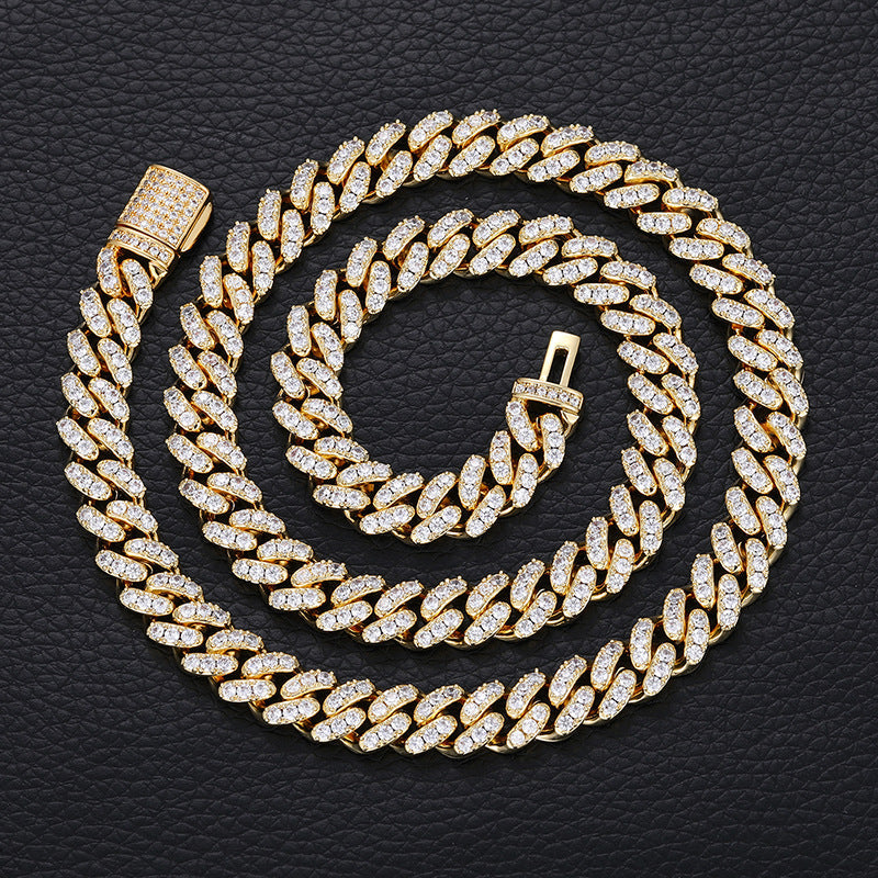 6mm cuban link necklace chain diamond ankle chain hip hop rapper jewelers ifandco cardib megan fashion nova  hip hop jewelry