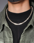 Emerald Cut Diamond Eternity Line Tennis Bracelet in white gold diamonds fine jewelery celebrity jewelers
