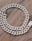 14mm rounded bubble cuban links necklace/bracelet chain 3D diamons vvs ifandco shopgld