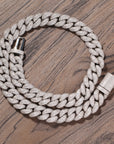 14mm rounded bubble cuban links necklace/bracelet chain 3D diamons vvs ifandco shopgld