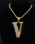 asap bari asap rocky vlone v pendant necklace chain diamond lil uzi vert playboi carti jeweler