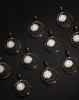 eight-ball pendant necklace chain diamond ifandco nano eyefunny
