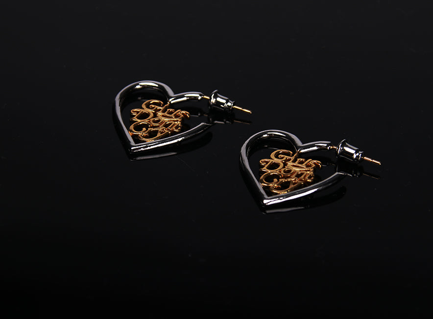 human made girls don't cry nigo bape hoop earrings