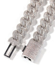 14mm rounded bubble cuban links necklace/bracelet chain 3D diamons vvs ifandco shopgld