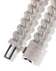 14mm rounded bubble cuban links necklace/bracelet chain 3D diamons vvs ifandco shopgld
