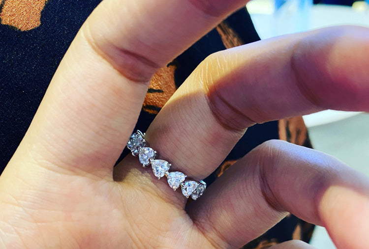 harry winston eternity ring heart diamond travis scott kylie jenner cardib offset