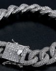 13mm cuban link fully iced micro pave diamond travis scott playboi carti asap rocky ian connor vlone vvs