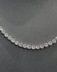 harry winston Tennis Necklace diamond 925 silver white gold diamonds
