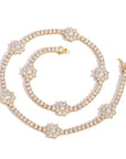 Harry Winston sunflower diamond tennis link frank kandi man blonded instagram flower bracelet diamond rave bracelet daisy ocean Drake Kanye West