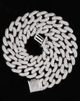 14mm cuban link fully iced micro pave diamond travis scott playboi carti asap rocky ian connor vlone vvs
