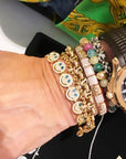 EYEFUNNY smiling face bangle bracelet smiley diamond vvs アイファニー POGGY KIM JONES VIRGIL JBALVIN