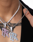 Double RR RoddyRicch diamond pendant & necklace with free matching chain included shopgld ifandco