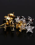 eyefunny star diamond stud earring white gold yellow gold jbalvin nigo