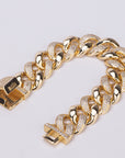 19MM Miami cuban link chain bracelet as seen on LIL UZI VERT special clasp gold vvs diamond