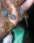 EYEFUNNY smiling face pendant necklace chain diamond vvs アイファニー POGGY KIM JONES VIRGIL JBALVIN