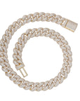 14mm rounded bubble cuban links necklace/bracelet chain 3D diamons vvs ifandco shopgld