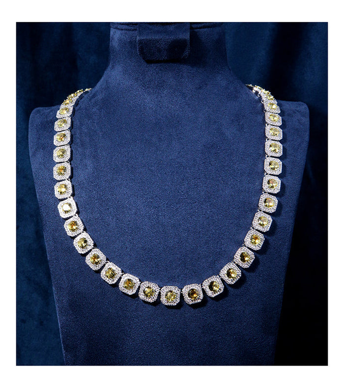 travis scott canary halo two row scott solitaire tennis link bracelet out with kylie jenner AP style kardashian fashion nova shein